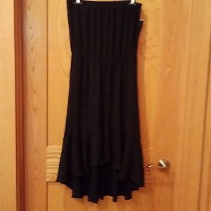 Strapless Swim Coverup Black NWT